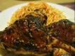 Condiment Grilled Chicken With Asian Rice Noodle Salad